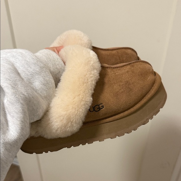 UGG Shoes - UGG Tan Shearling Slip-Ons